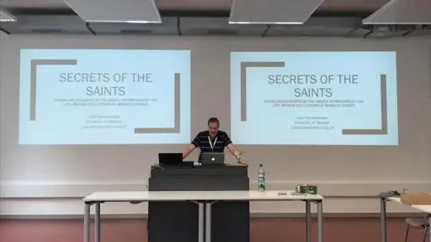 A speaker at the conference