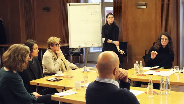 Discussions during the workshop