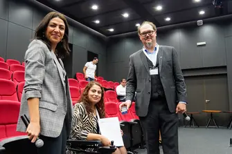 Former AGYA Co-Presidents Zeina Hobaika and Jan Friesen