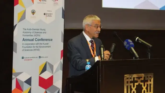 A speaker at the conference
