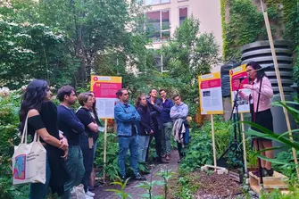 Luise Fischer and Audience at Soapbox Talk