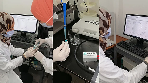 Students at the laboratory in Tunis, Institut Pasteur