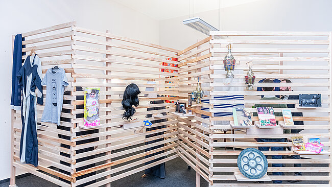 Exhibition installation 'Faith Travels by Streetcar'