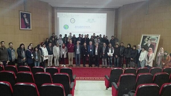 Group picture in a conference room
