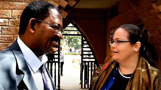 Discussion in fron of Khartoum University