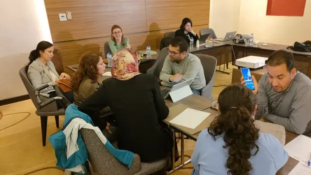 the on-going workshop