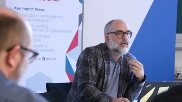 A speaker during the workshop