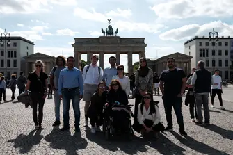 Photo of AGYA members in Berlin