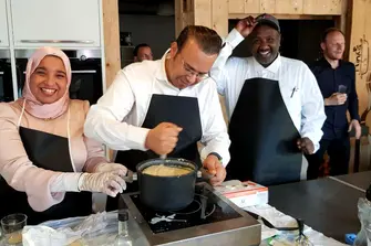 People cooking