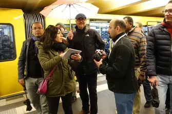 Agya members in Berlin underground