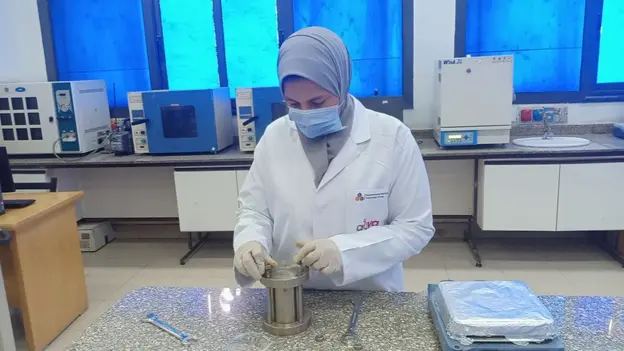Scientist working in a lab